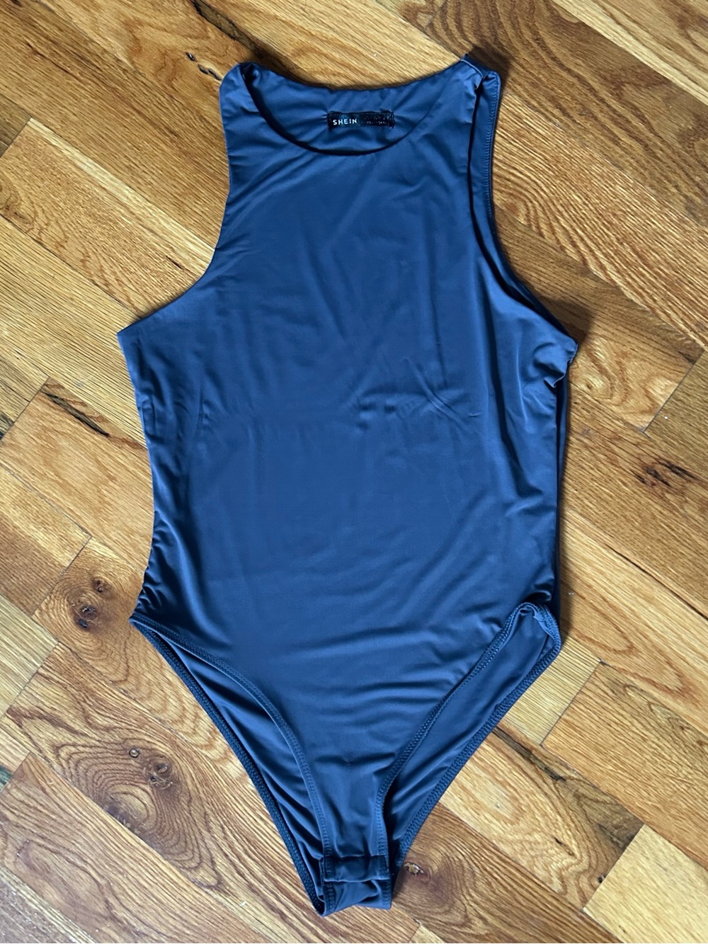 Grey Minimalist Bodysuit by SHEIN